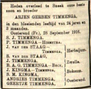 19160930-overlijdensad-arjen-gerben