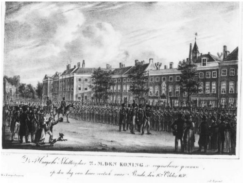 1830 - De opmars van Haagse schutterij in Den Haag naar Breda